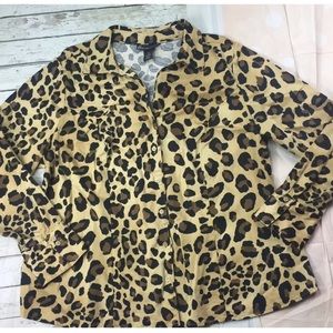 Lane Bryant Animal Print Blouse